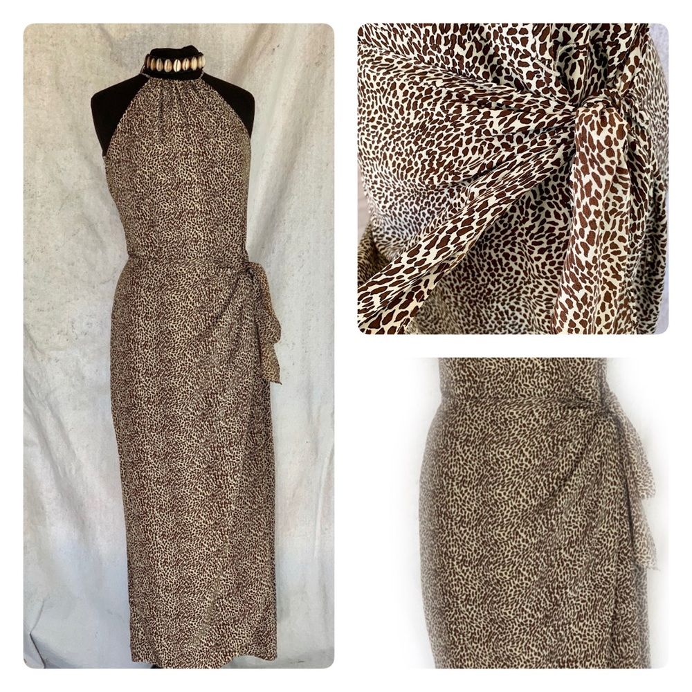 Spenser Jeremy 100% silk dress faux wrap